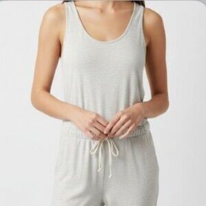 Monrow super soft blanketstitch jumpsuit